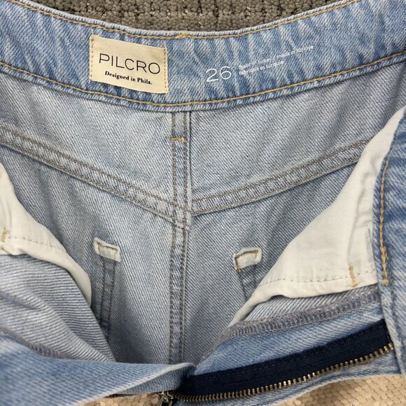 Anthropologie Pilcro Sequin High Rise Wide Leg Skater Jeans Size 26 - NWT! - Picture 4 of 9